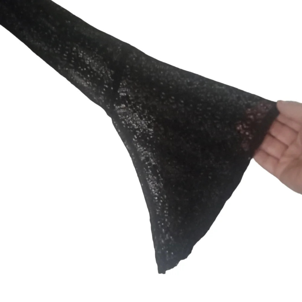 Nasty Gal Lace O Ring Black Flutter Bell Sleeves Top Size 8 - Picture 7 of 10